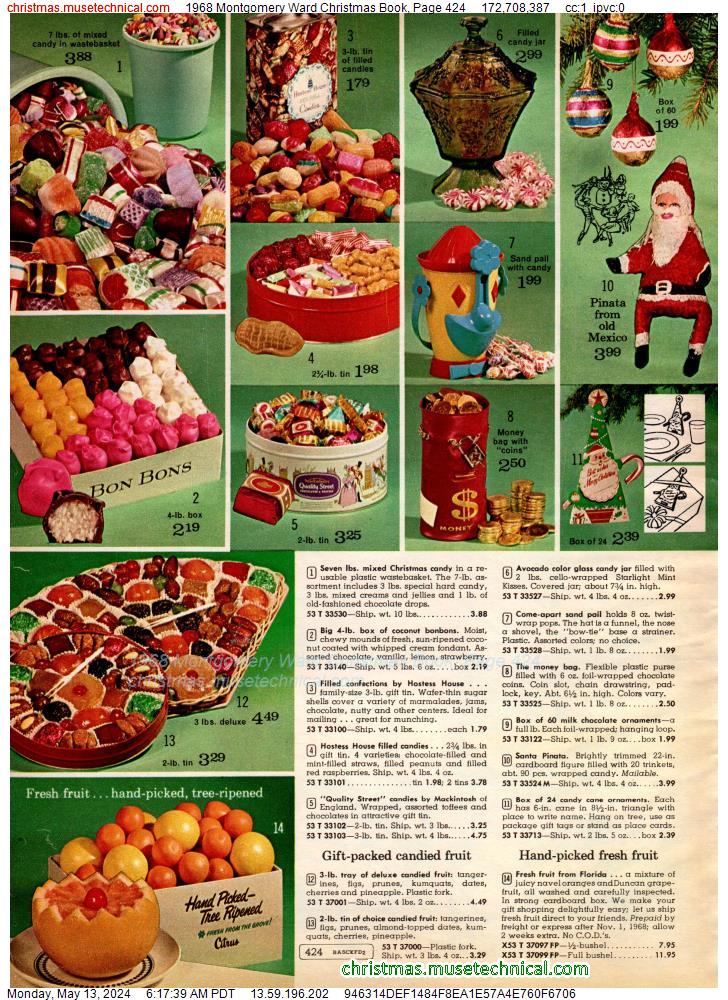 1968 Montgomery Ward Christmas Book, Page 424