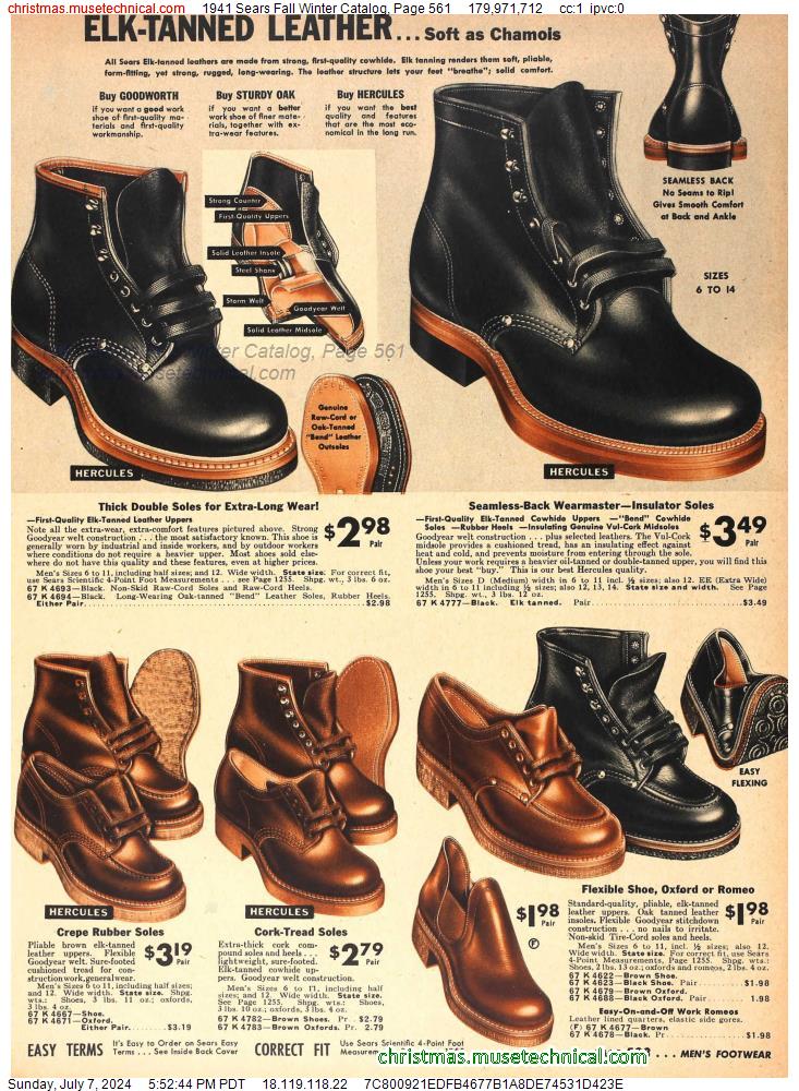 1941 Sears Fall Winter Catalog, Page 561