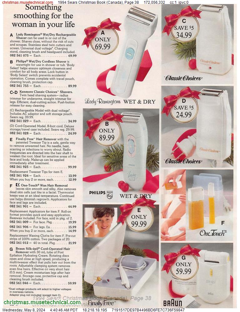 1994 Sears Christmas Book (Canada), Page 38