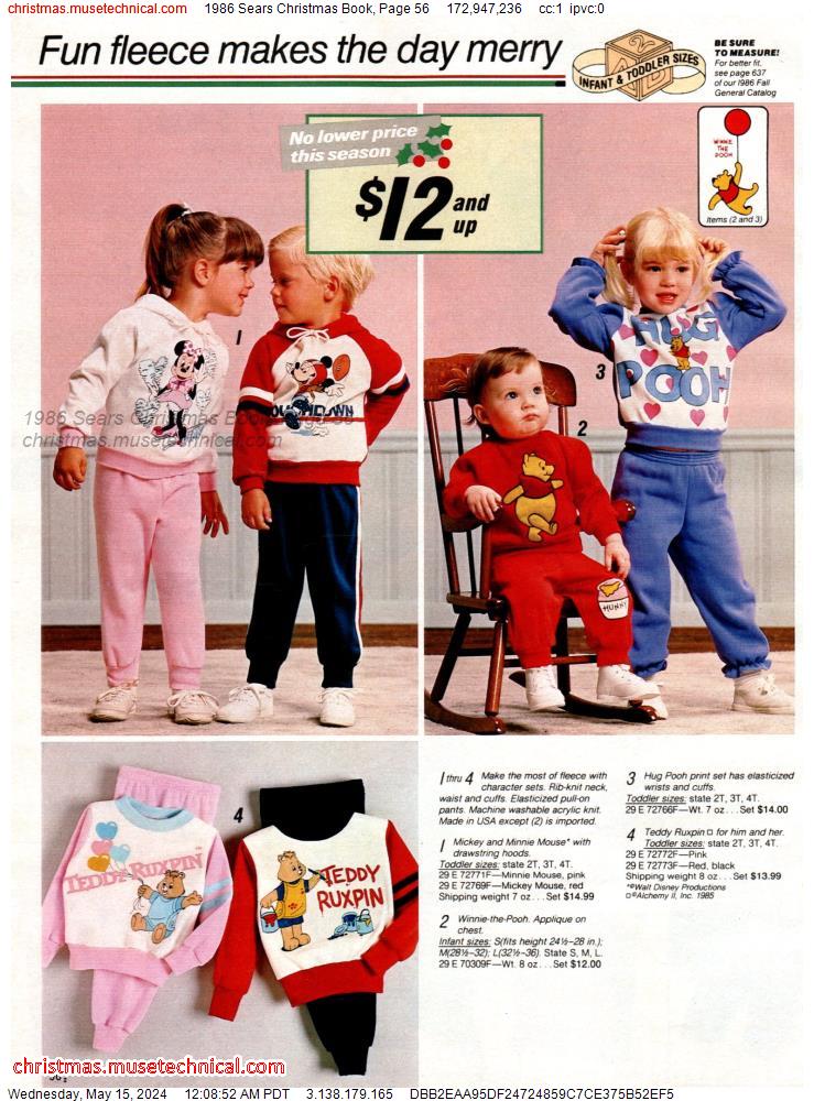 1986 Sears Christmas Book, Page 56