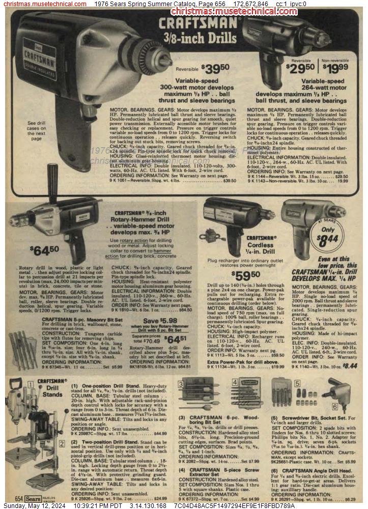 1976 Sears Spring Summer Catalog, Page 656