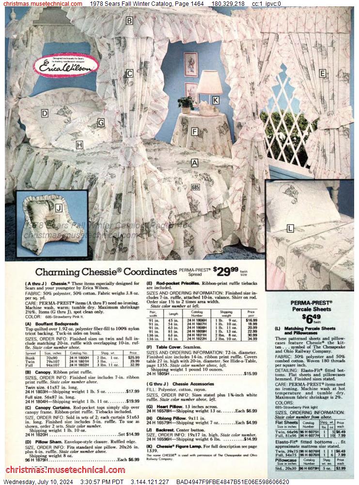 1978 Sears Fall Winter Catalog, Page 1464