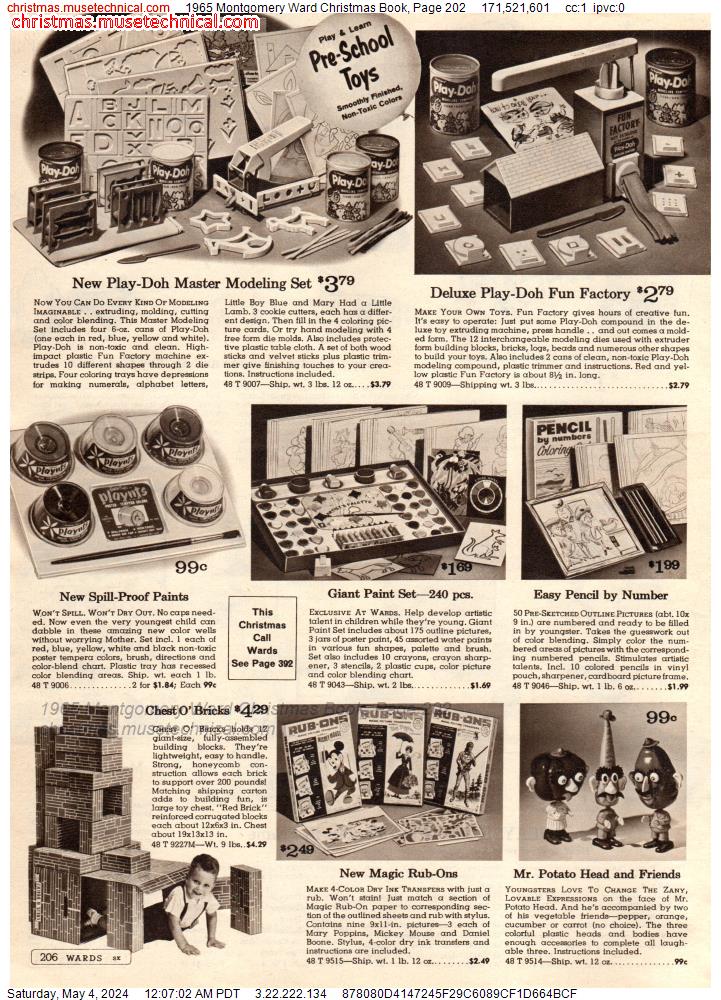 1965 Montgomery Ward Christmas Book, Page 202