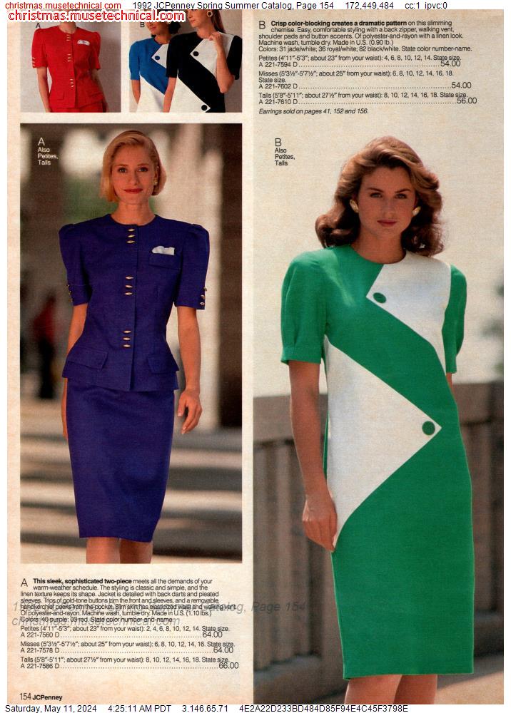 1992 JCPenney Spring Summer Catalog, Page 154