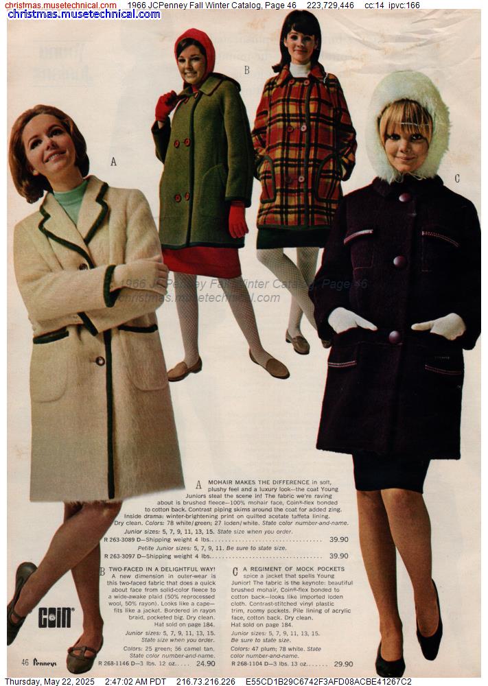 1966 JCPenney Fall Winter Catalog, Page 46