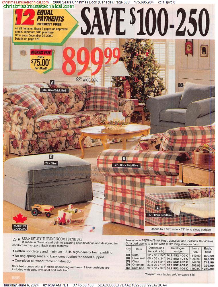 2000 Sears Christmas Book (Canada), Page 688