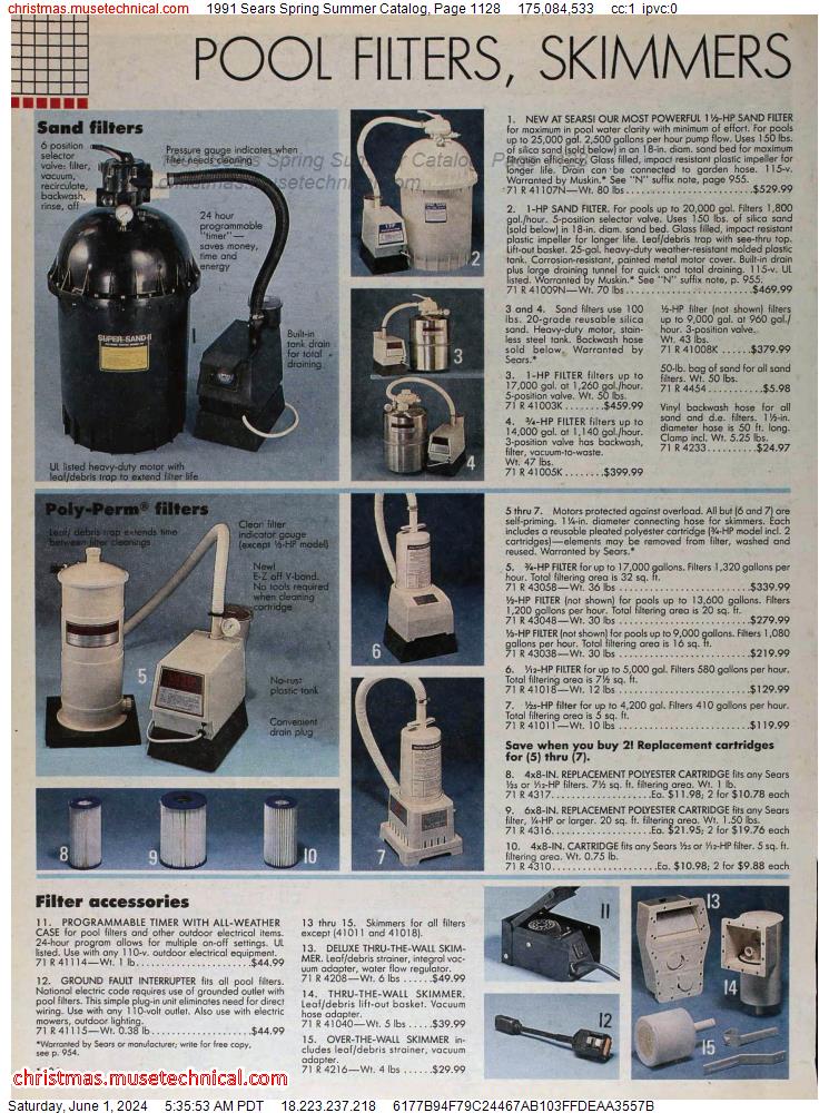 1991 Sears Spring Summer Catalog, Page 1128