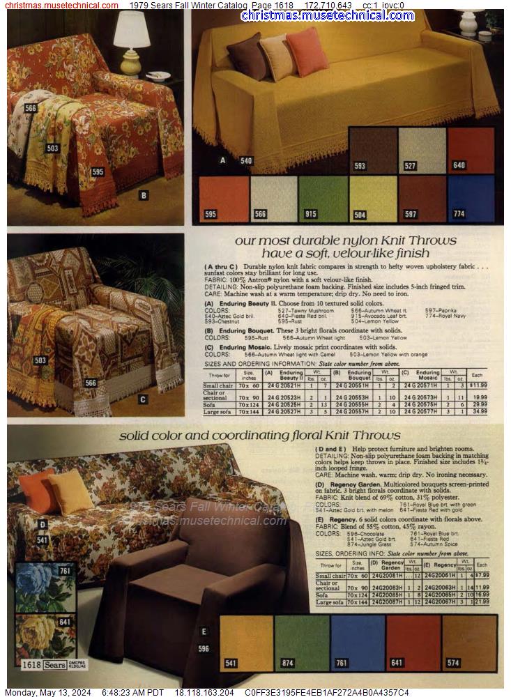 1979 Sears Fall Winter Catalog, Page 1618
