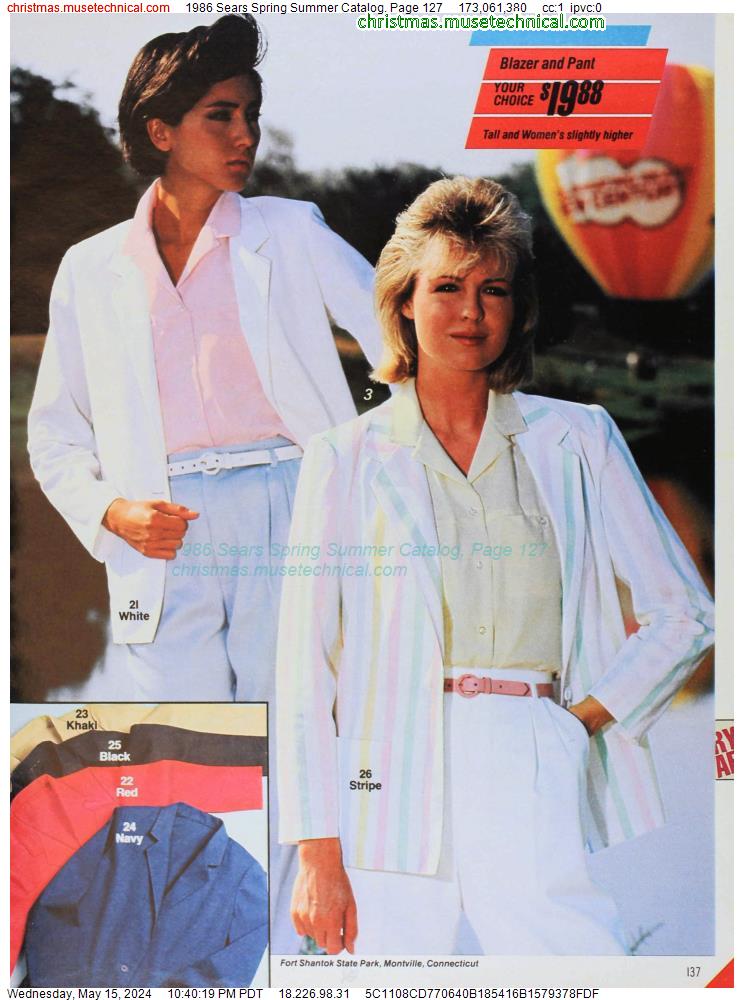 1986 Sears Spring Summer Catalog, Page 127