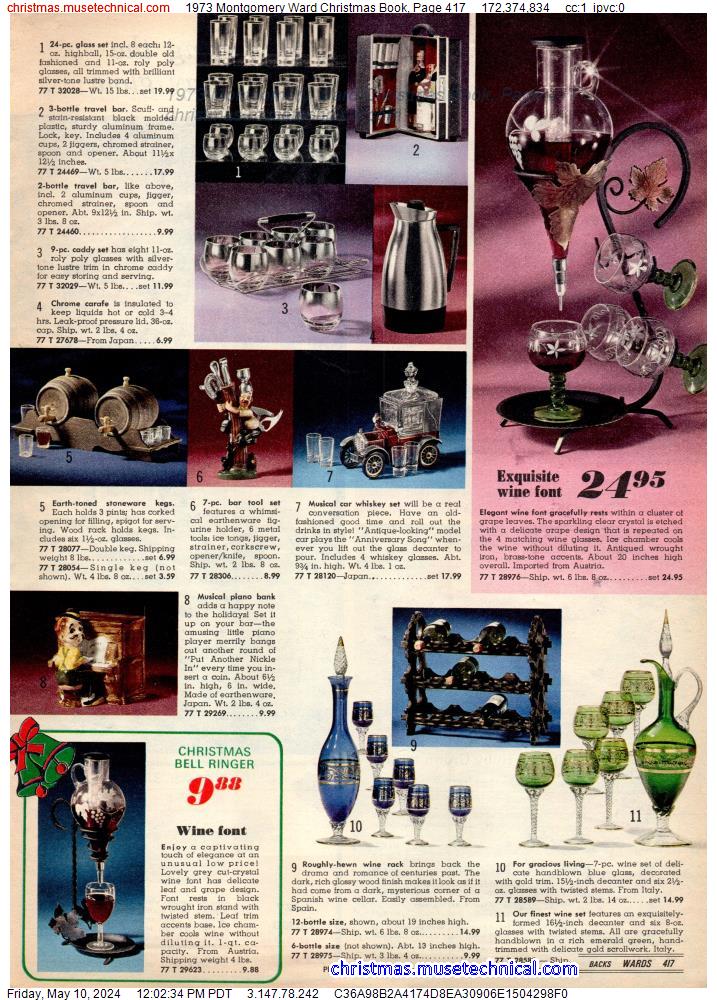 1973 Montgomery Ward Christmas Book, Page 417