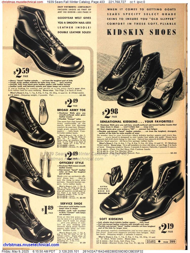 1939 Sears Fall Winter Catalog, Page 403