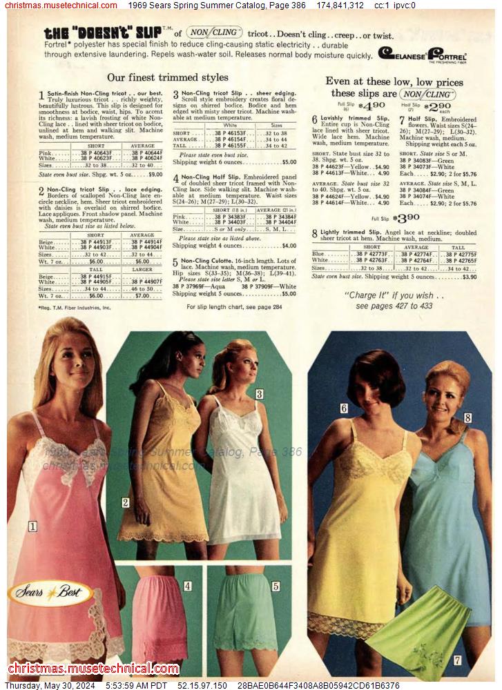 1969 Sears Spring Summer Catalog, Page 386