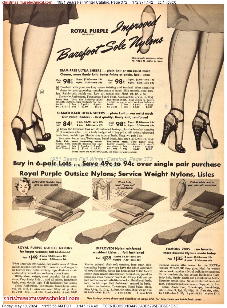1951 Sears Fall Winter Catalog, Page 372