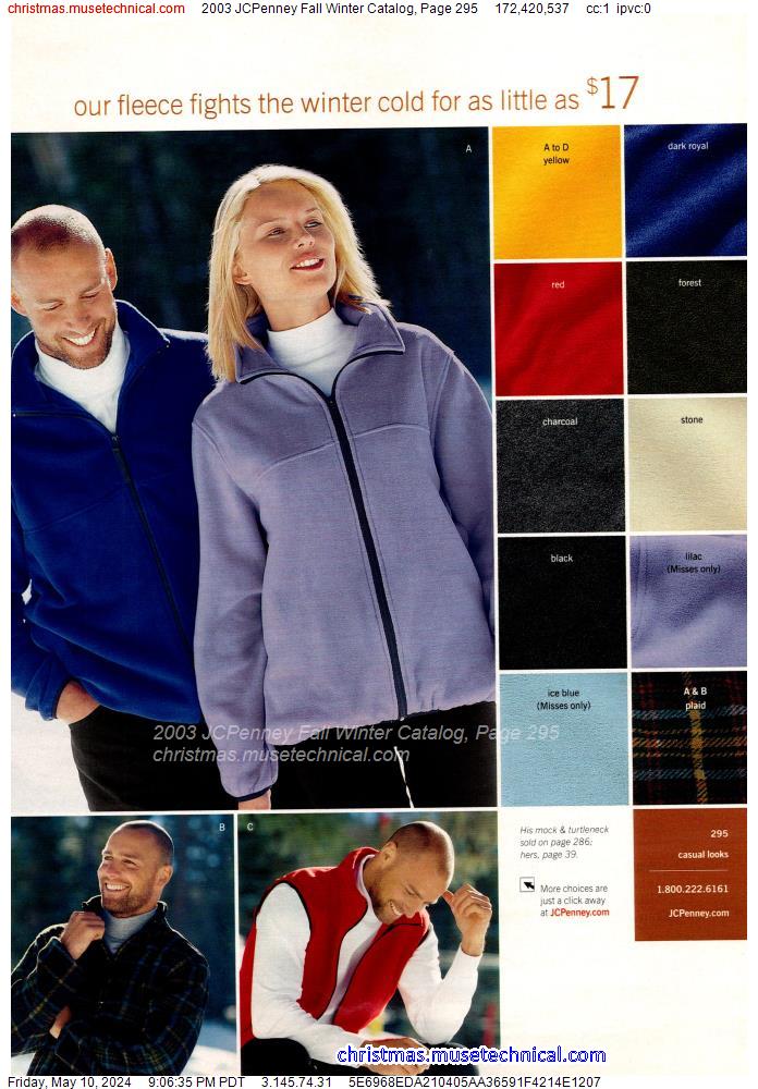 2003 JCPenney Fall Winter Catalog, Page 295