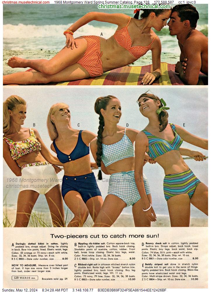 1968 Montgomery Ward Spring Summer Catalog, Page 128