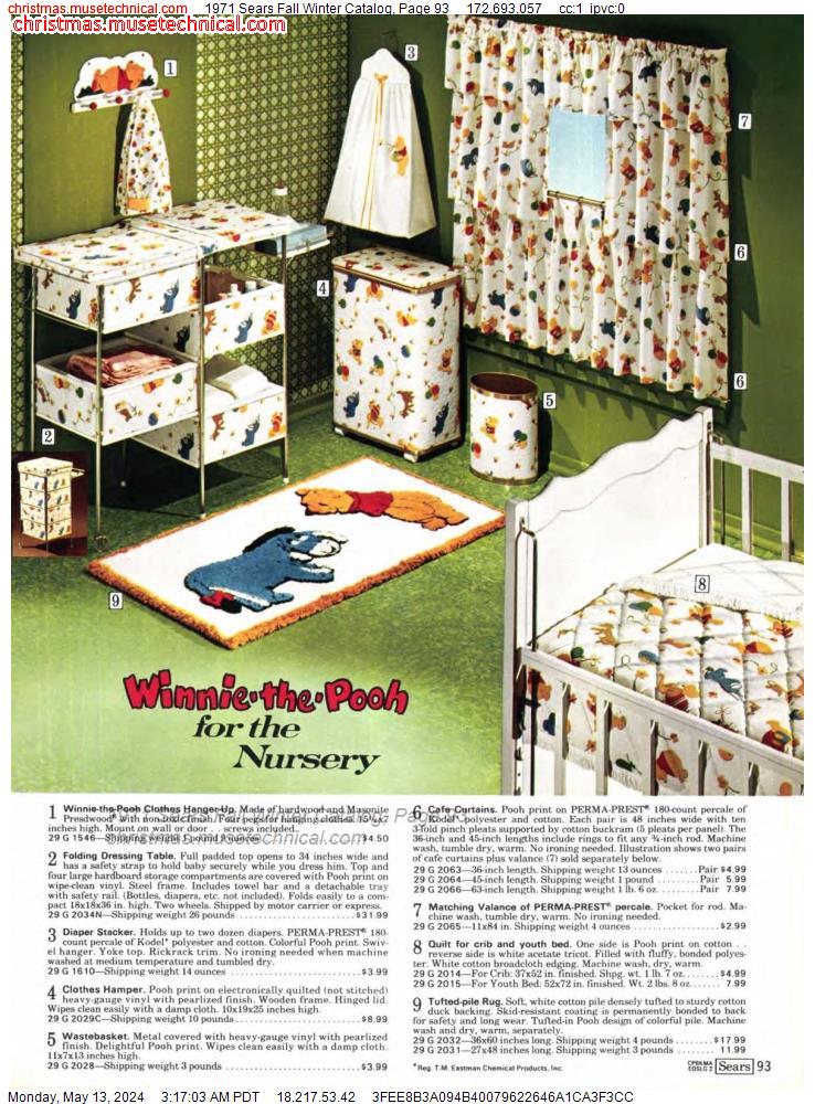 1971 Sears Fall Winter Catalog, Page 93