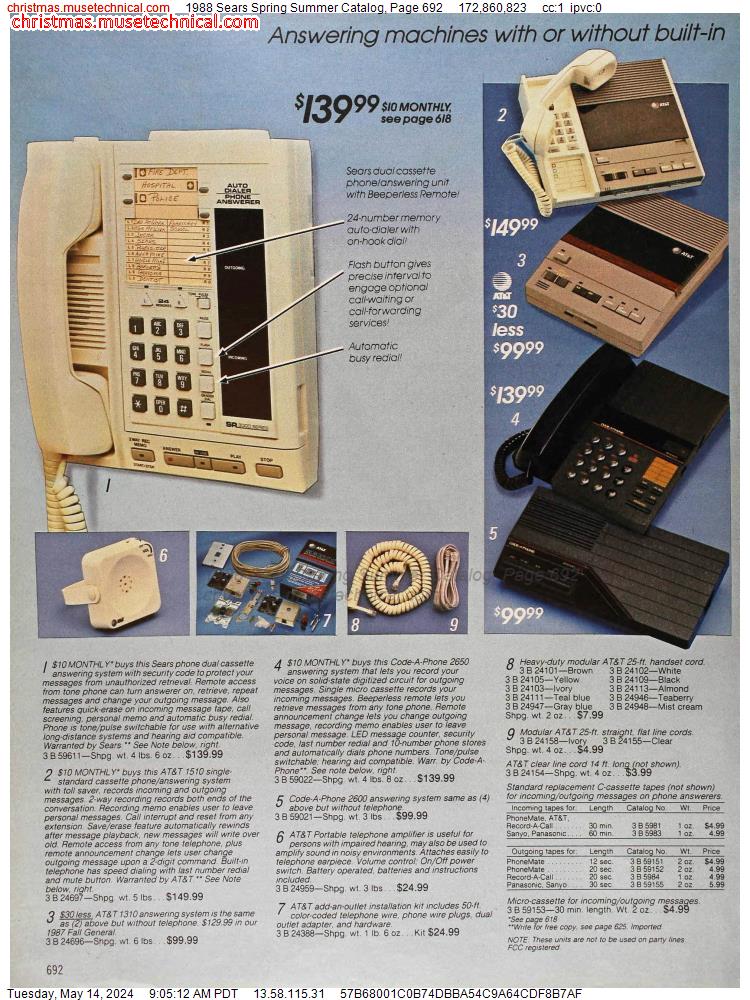 1988 Sears Spring Summer Catalog, Page 692
