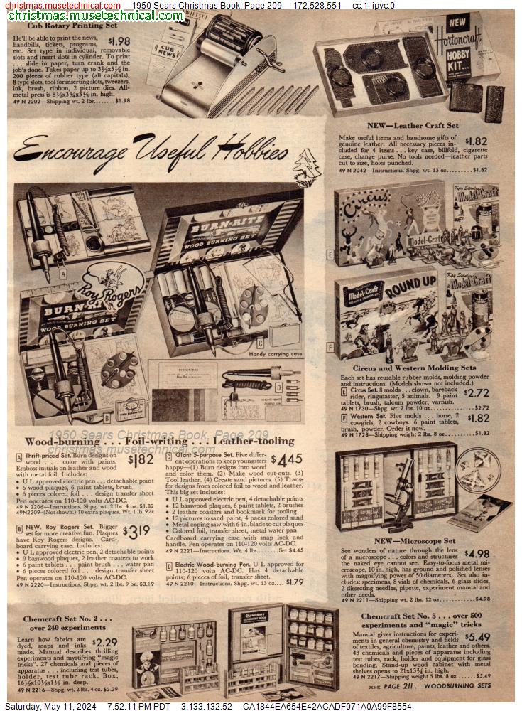 1950 Sears Christmas Book, Page 209