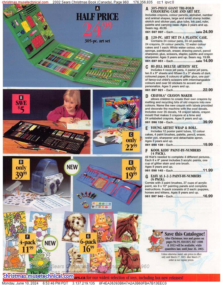 2002 Sears Christmas Book (Canada), Page 960
