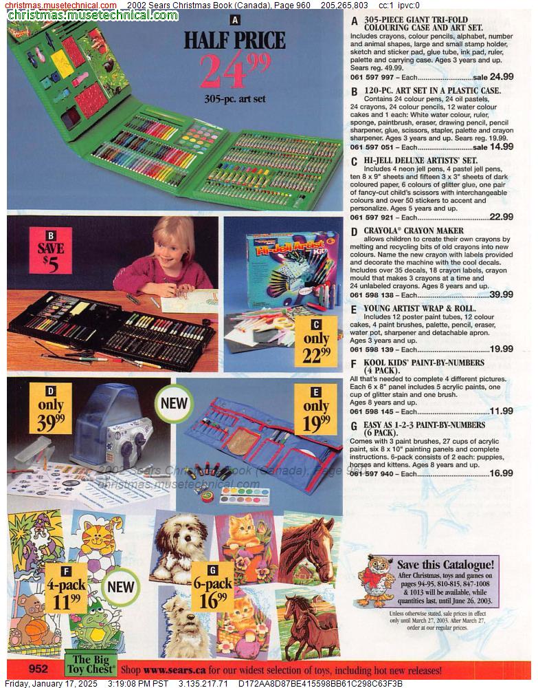 2002 Sears Christmas Book (Canada), Page 960