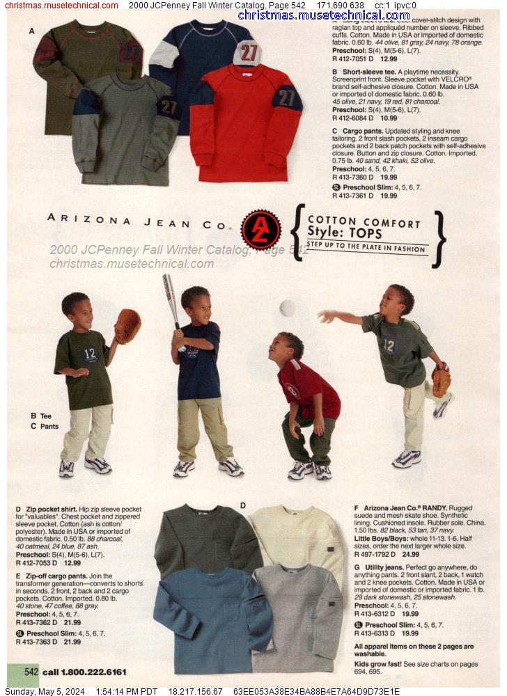 2000 JCPenney Fall Winter Catalog, Page 542