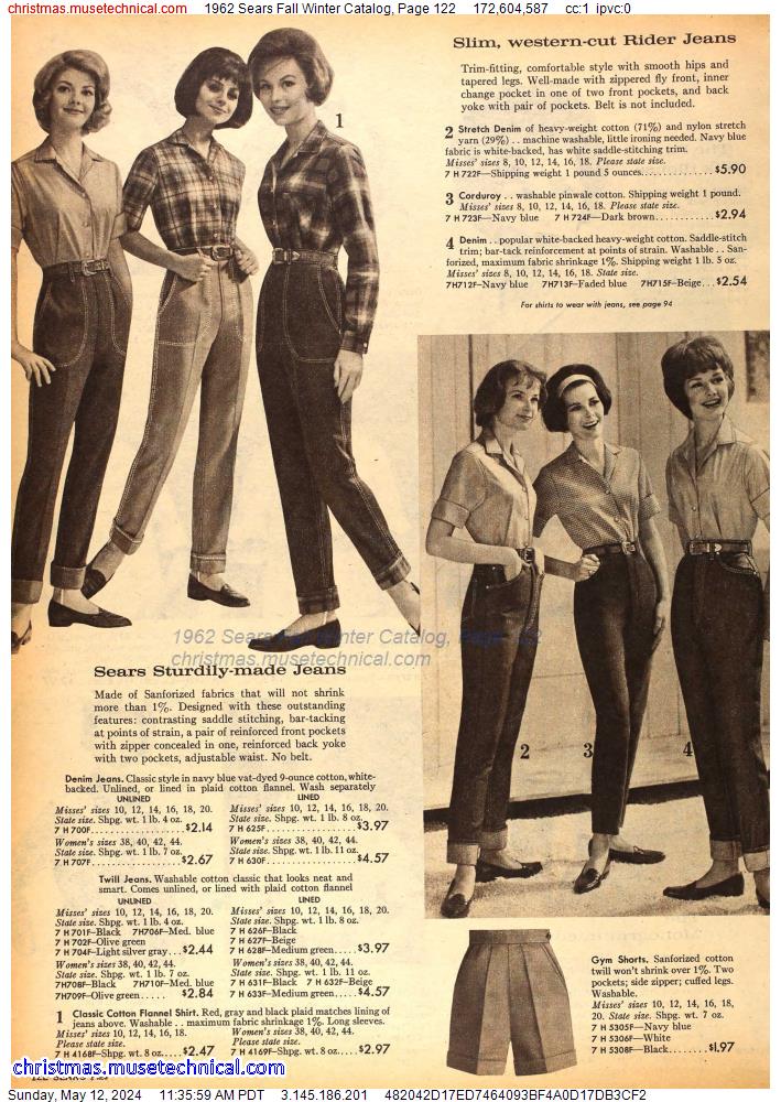 1962 Sears Fall Winter Catalog, Page 122