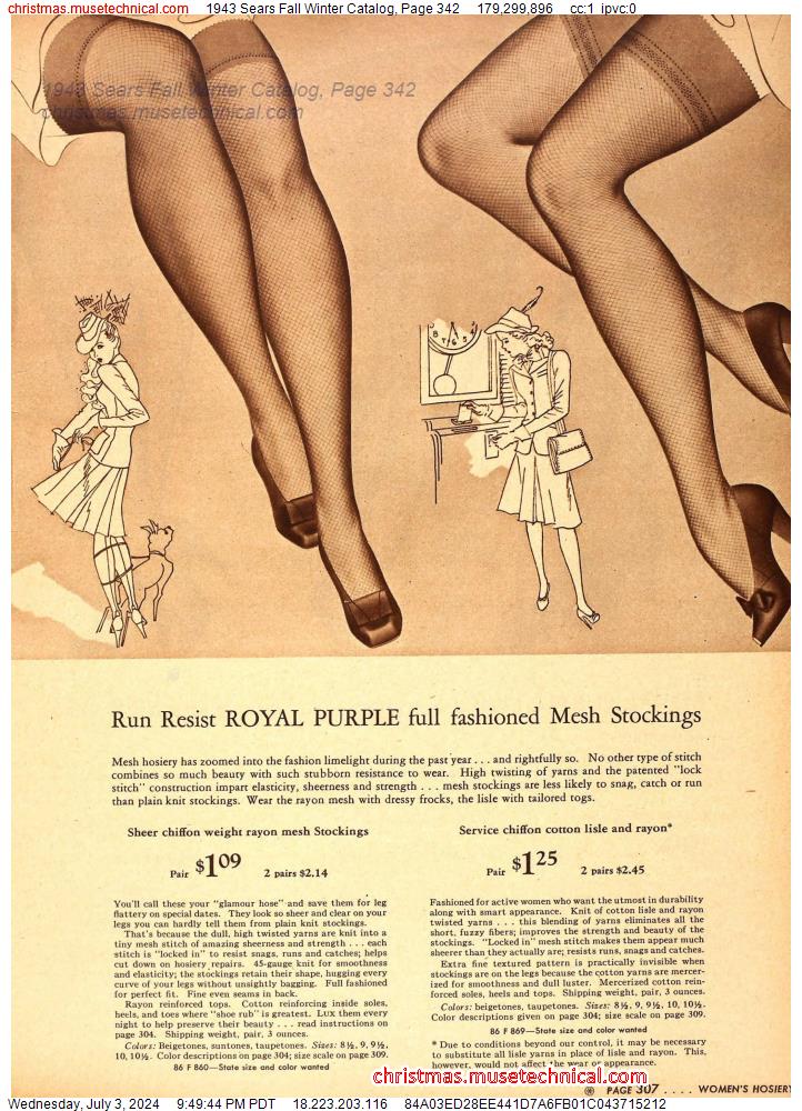 1943 Sears Fall Winter Catalog, Page 342