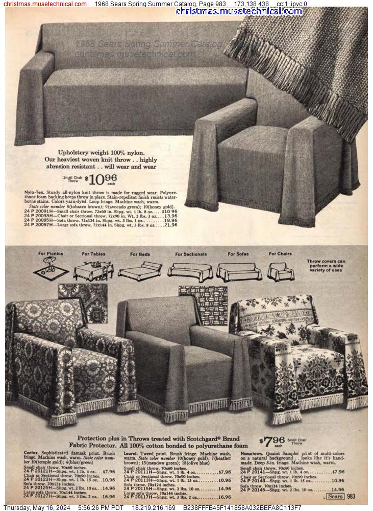 1968 Sears Spring Summer Catalog, Page 983