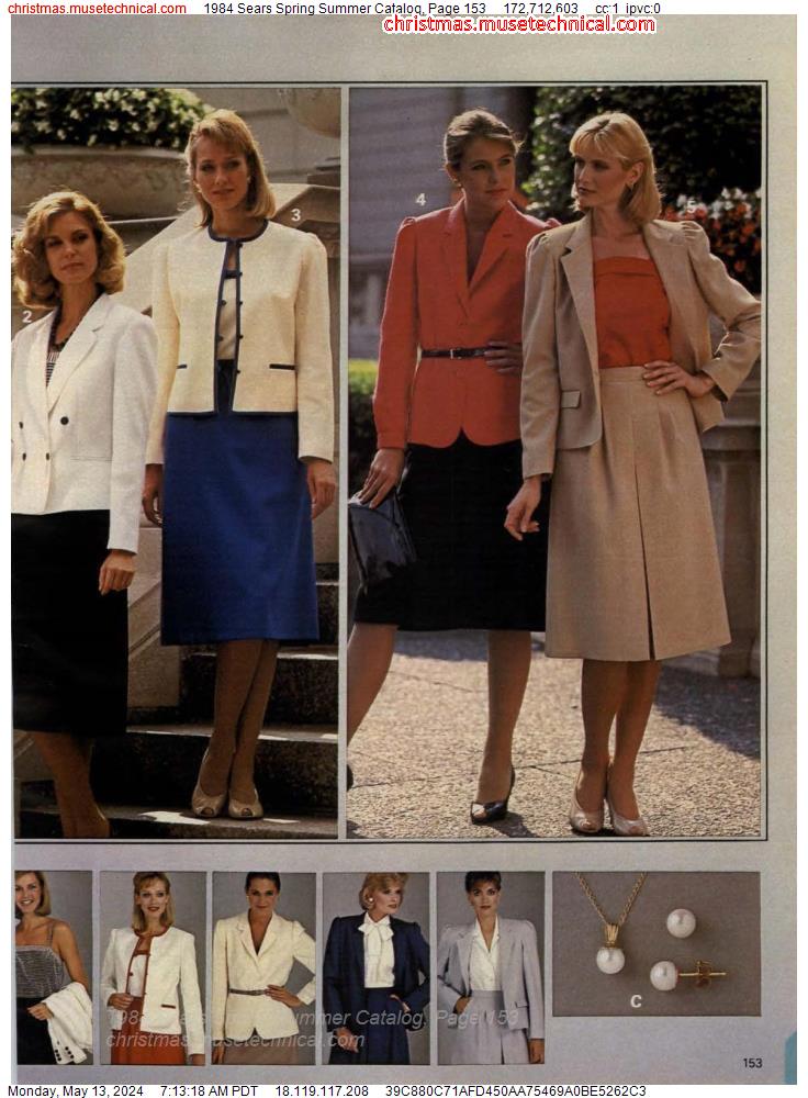 1984 Sears Spring Summer Catalog, Page 153