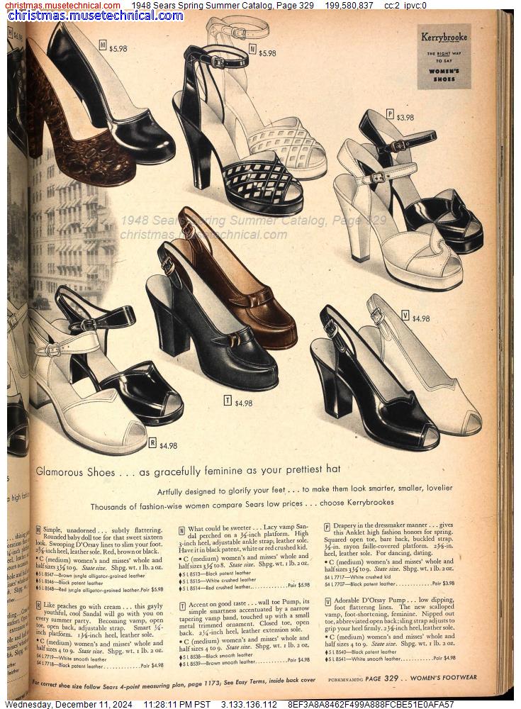 1948 Sears Spring Summer Catalog, Page 329