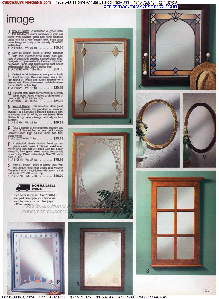 1989 Sears Home Annual Catalog, Page 311