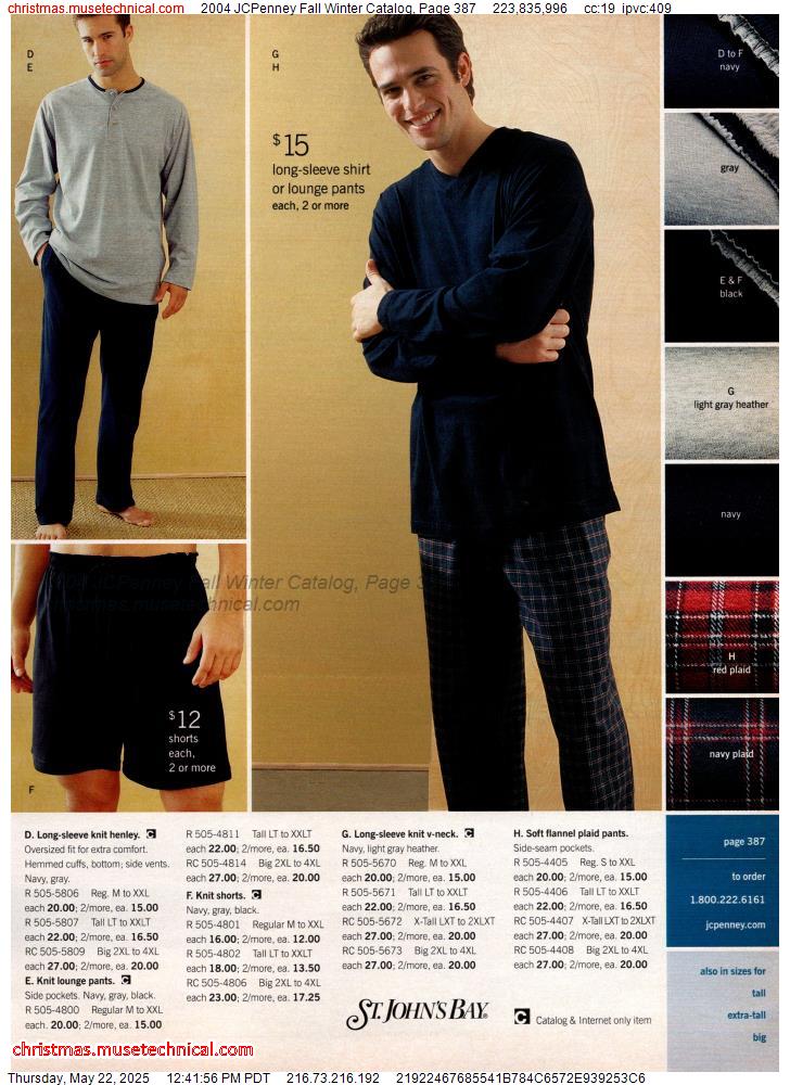 2004 JCPenney Fall Winter Catalog, Page 387