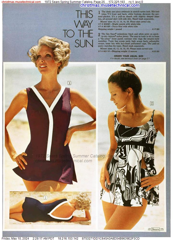 1972 Sears Spring Summer Catalog, Page 25