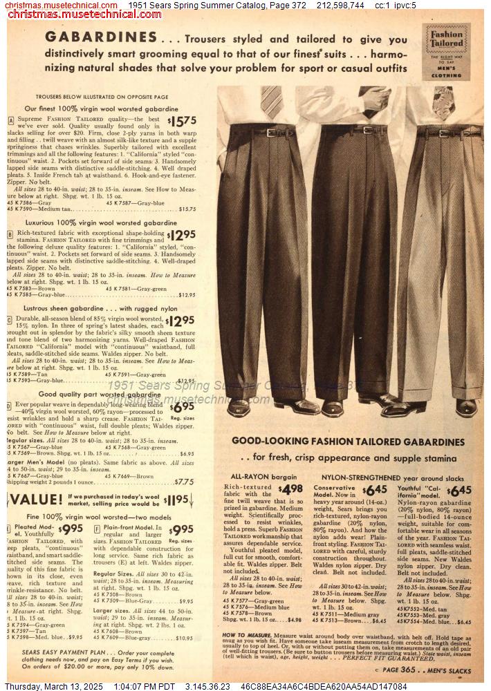 1951 Sears Spring Summer Catalog, Page 372