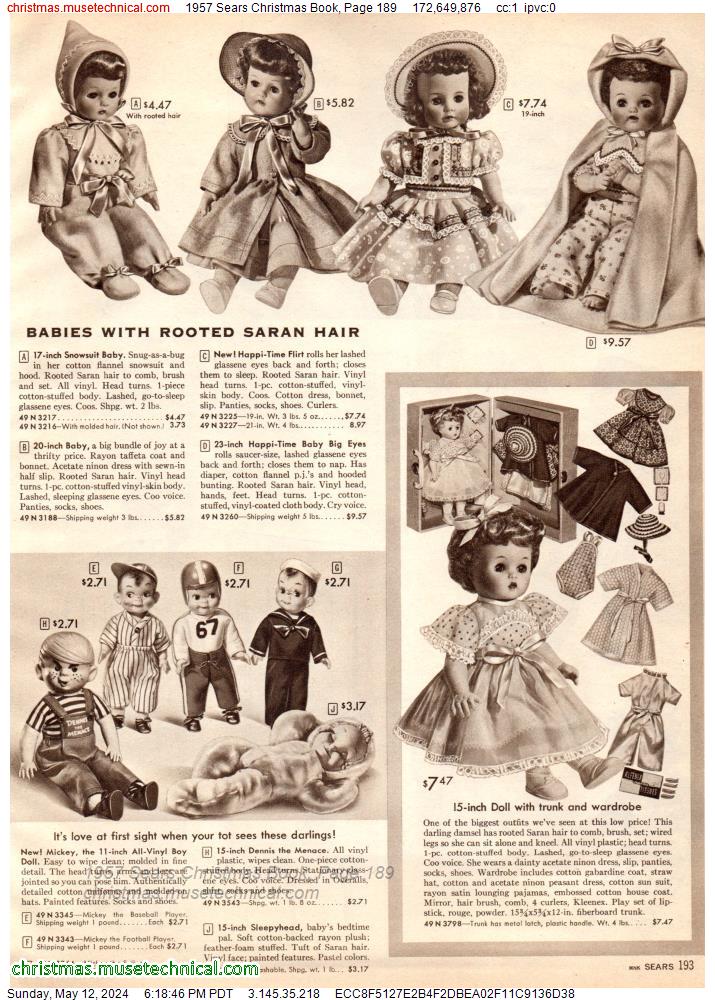 1957 Sears Christmas Book, Page 189