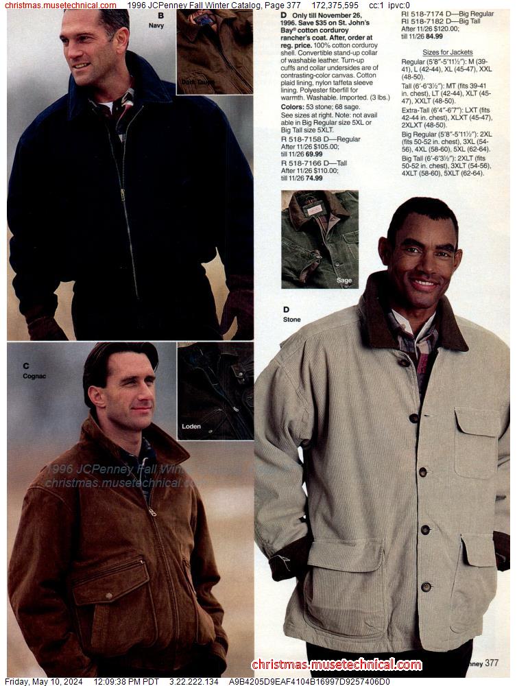 1996 JCPenney Fall Winter Catalog, Page 377