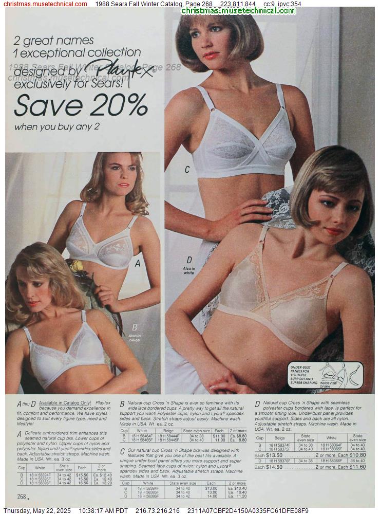 1988 Sears Fall Winter Catalog, Page 268