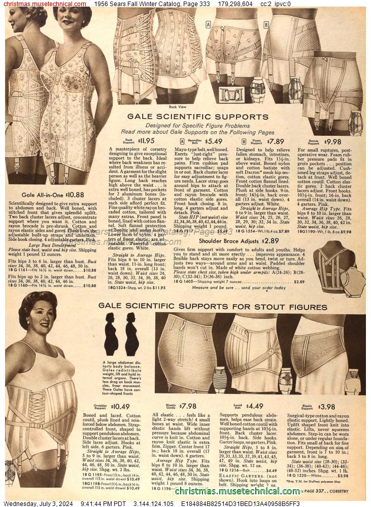 1956 Sears Fall Winter Catalog, Page 333