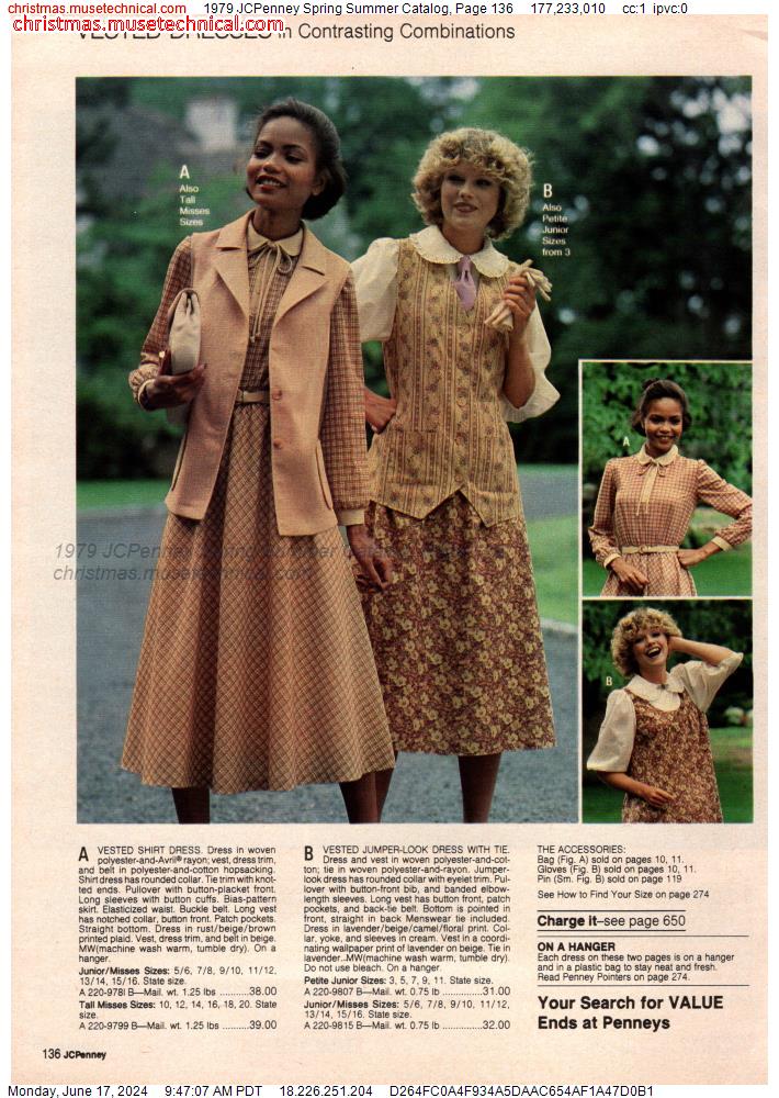 1979 JCPenney Spring Summer Catalog, Page 136