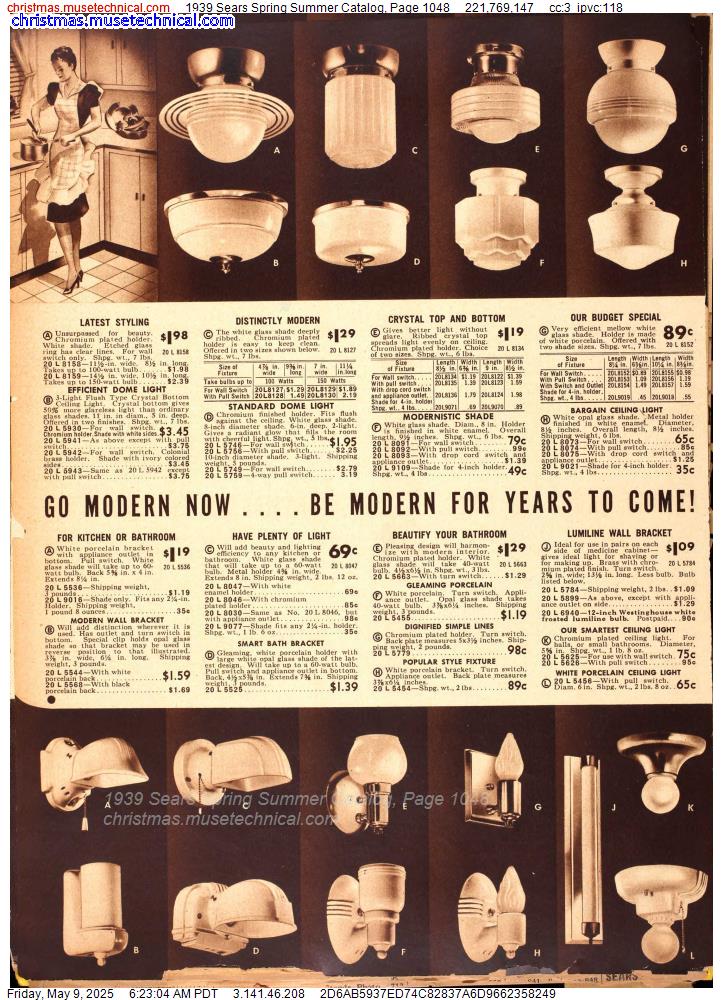 1939 Sears Spring Summer Catalog, Page 1048