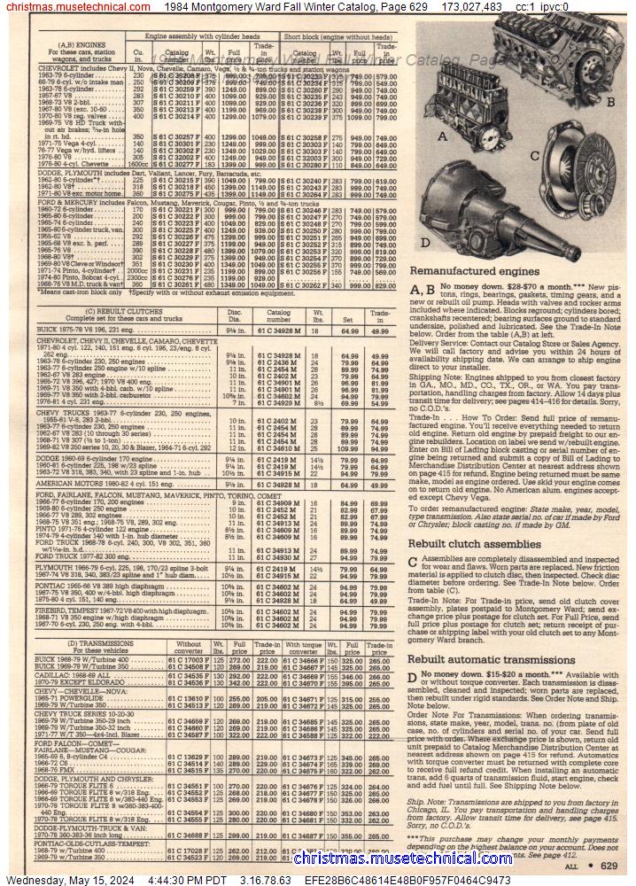 1984 Montgomery Ward Fall Winter Catalog, Page 629