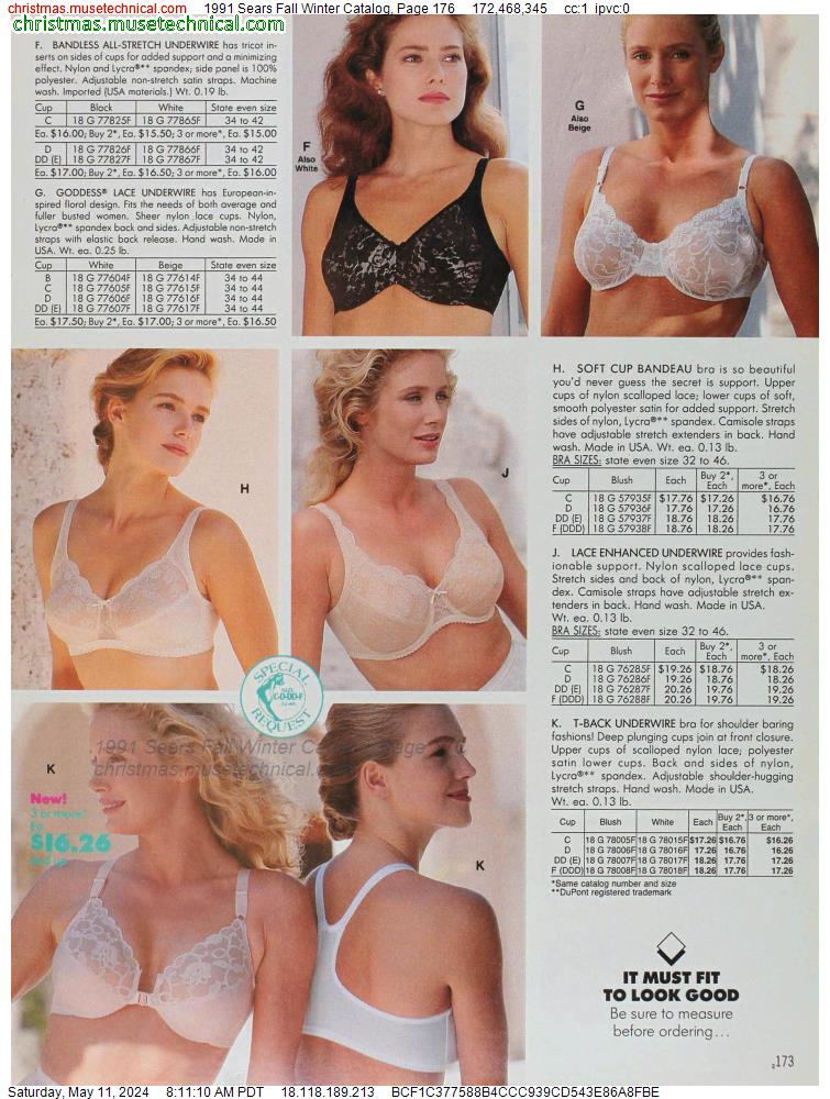 1991 Sears Fall Winter Catalog, Page 176