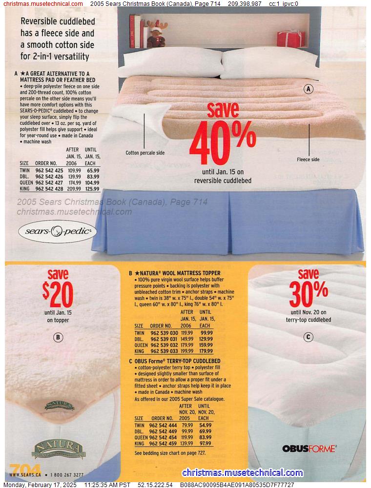 2005 Sears Christmas Book (Canada), Page 714