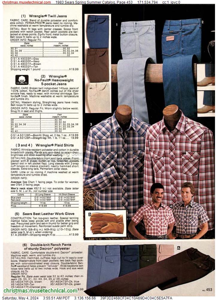 1983 Sears Spring Summer Catalog, Page 453