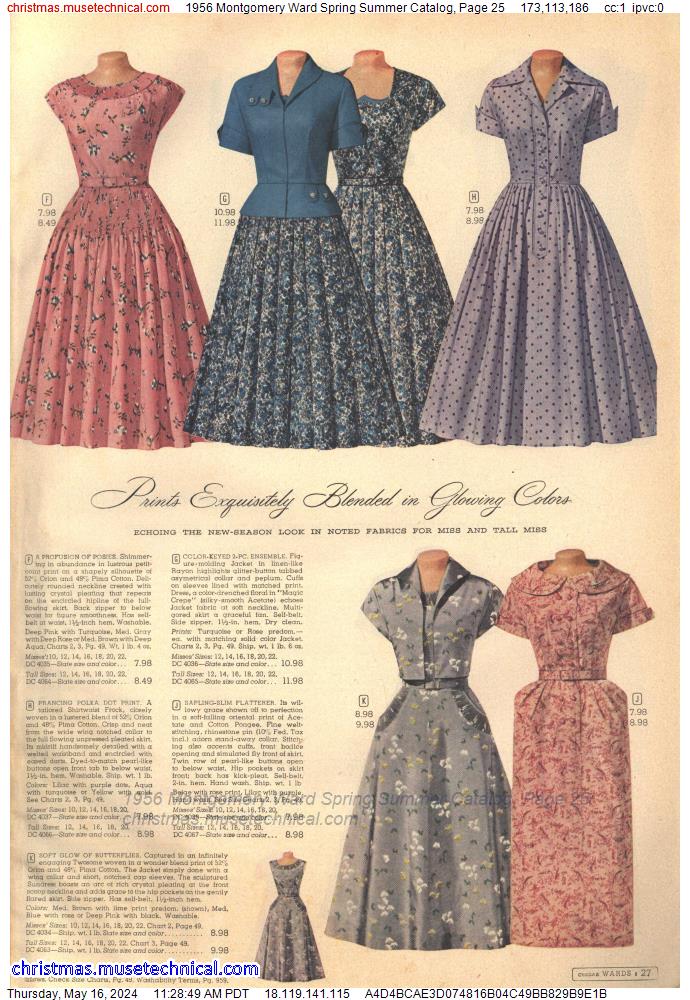 1956 Montgomery Ward Spring Summer Catalog, Page 25