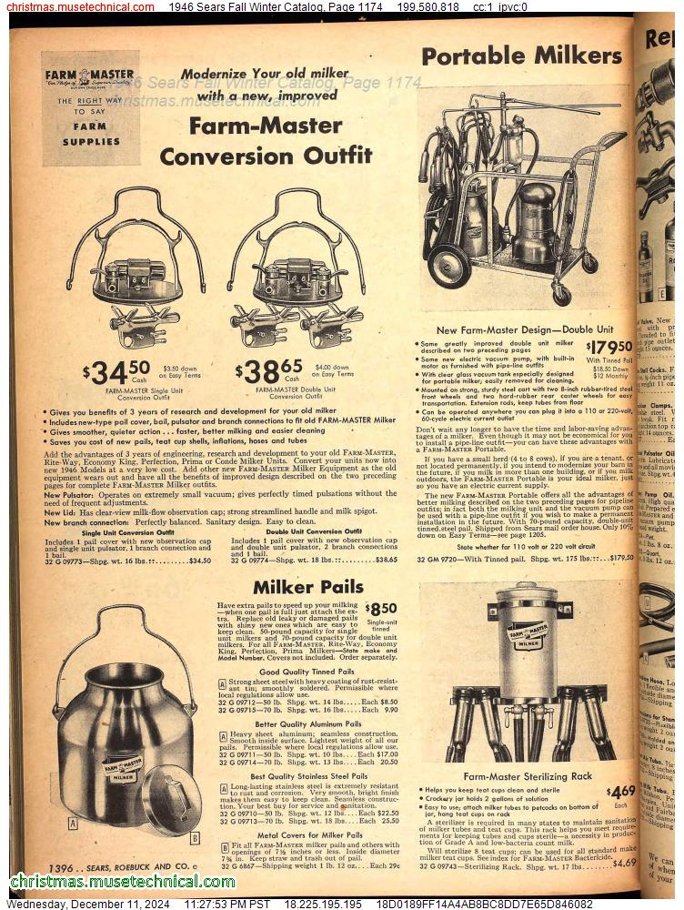 1946 Sears Fall Winter Catalog, Page 1174