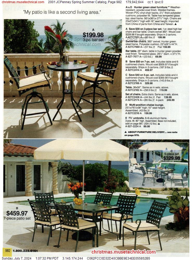 2001 JCPenney Spring Summer Catalog, Page 982