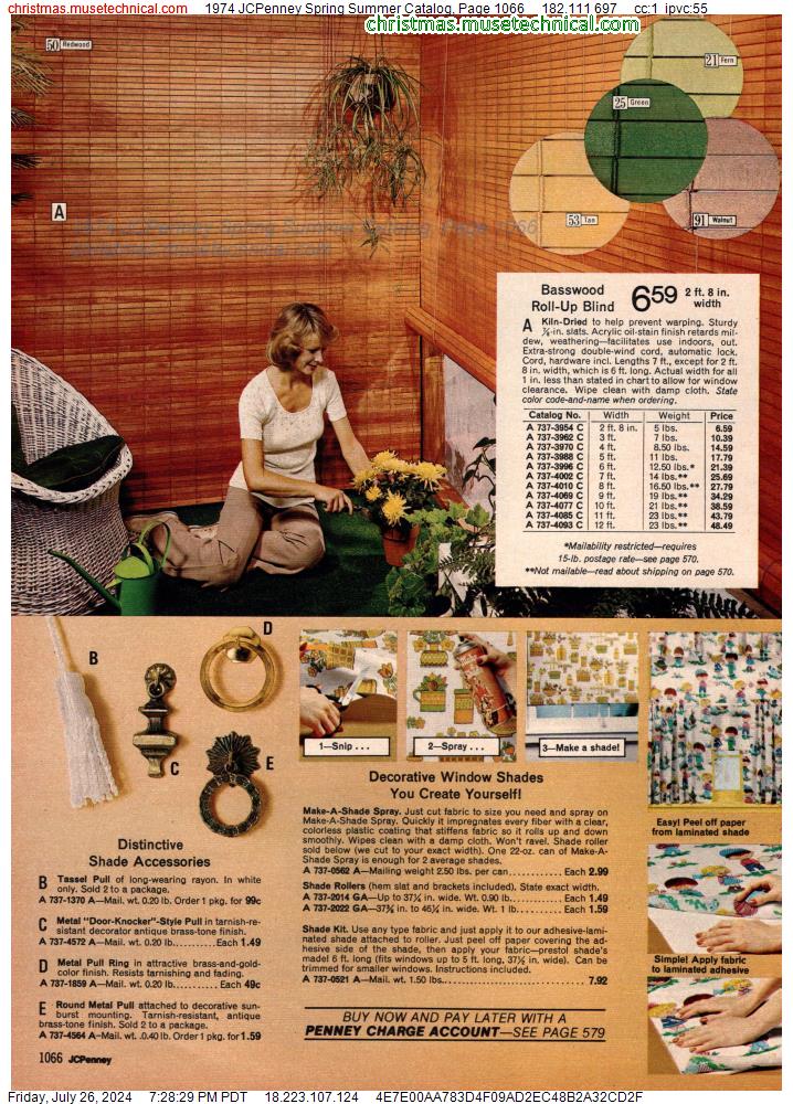 1974 JCPenney Spring Summer Catalog, Page 1066