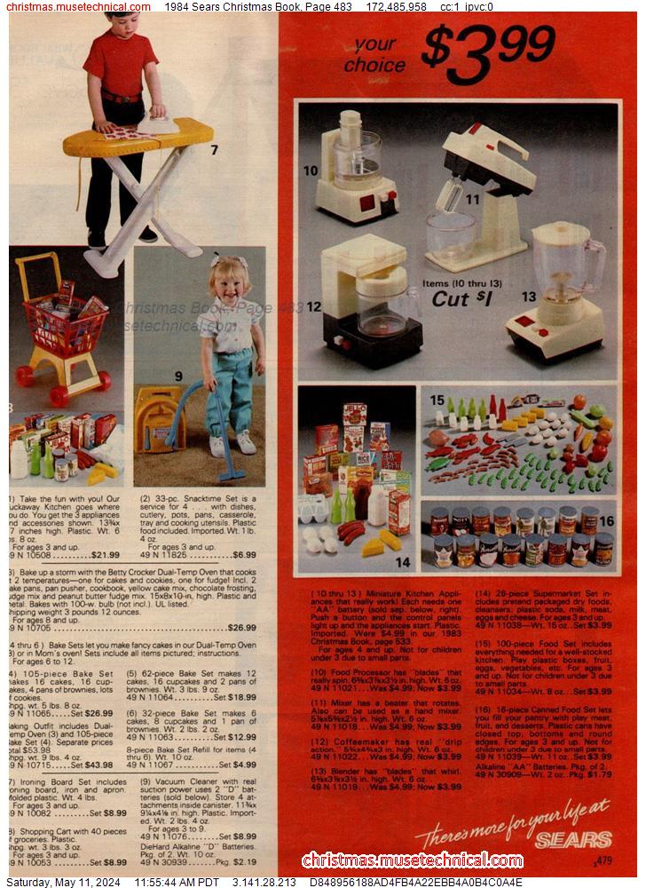 1984 Sears Christmas Book, Page 483