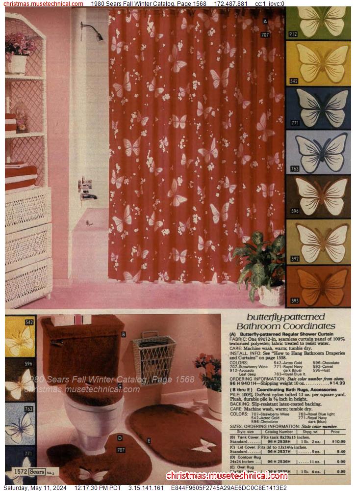 1980 Sears Fall Winter Catalog, Page 1568